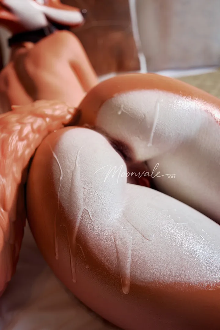 160cm (5ft3) C-Cup Silicone Furry Sex Doll Sorelle, Movable Jaw | Moonvale Doll